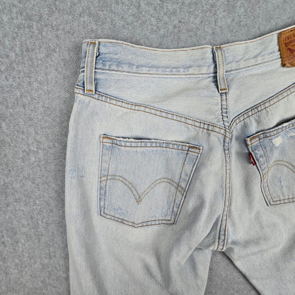 Levi's 501 Mens 28x31 Original Light Wash Button Fly Jeans - Picture 11 of 16